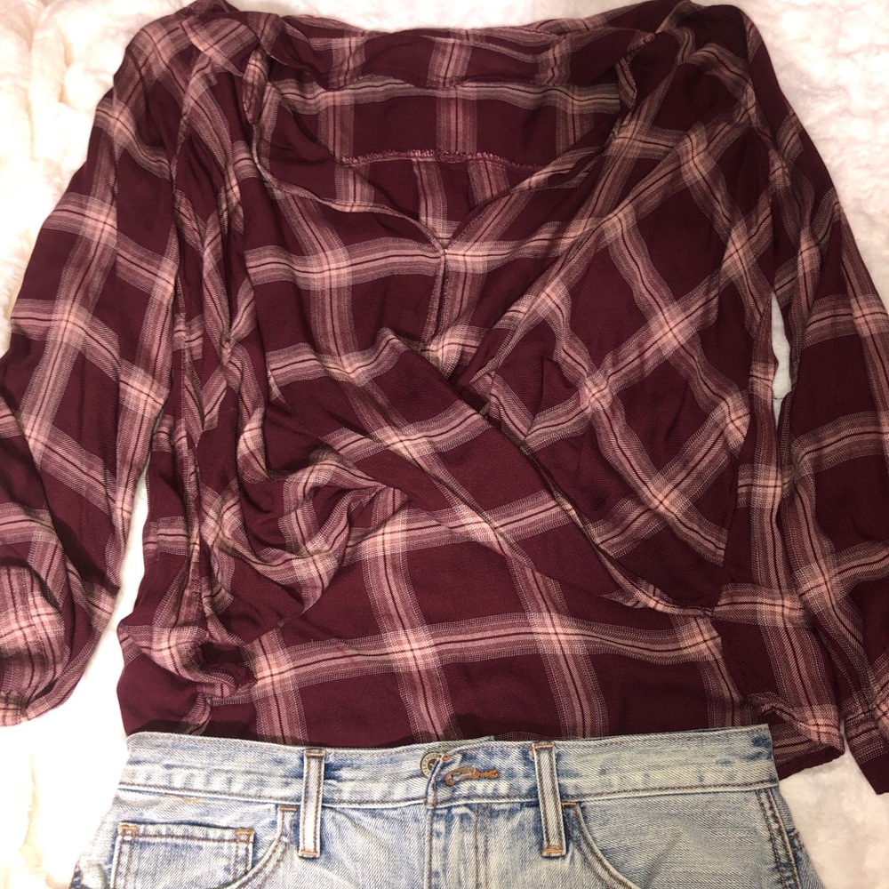 hollister crossed flannel